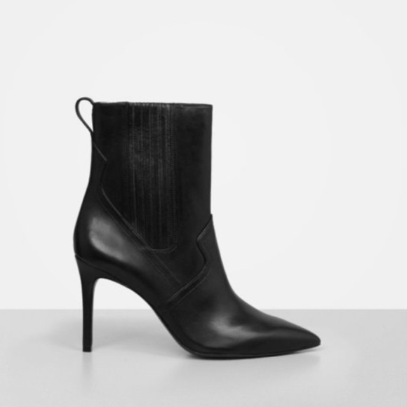 All saints Xain Leather Boot Pump stiletto ankle shoes size 41 us 11